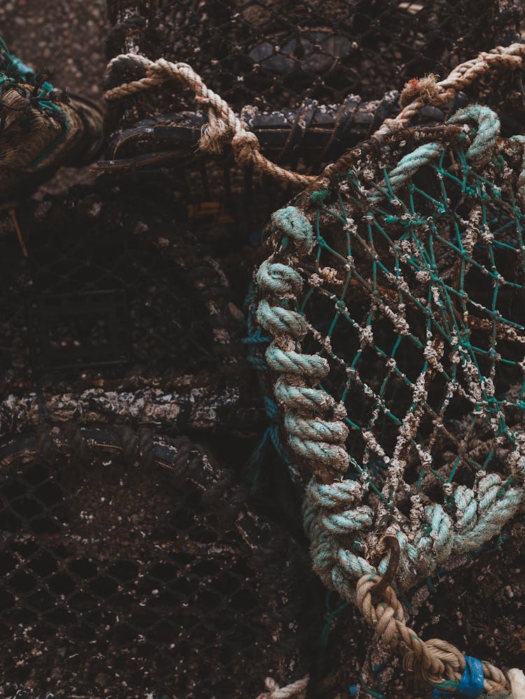 Close-up Of A Fishing Net 