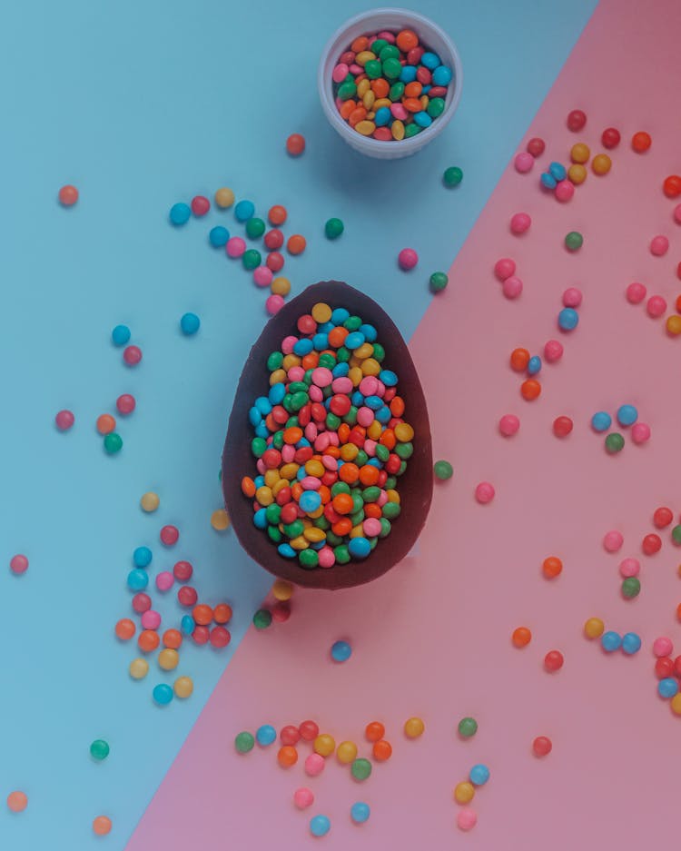 Colorful Candies On A Bowls