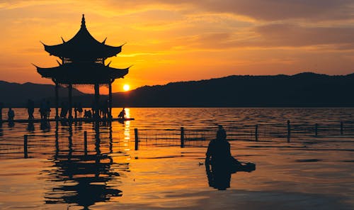 Základová fotografie zdarma na téma jezero, jezero xi, rozbřesk