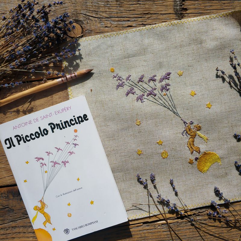 Petit-point embroidery