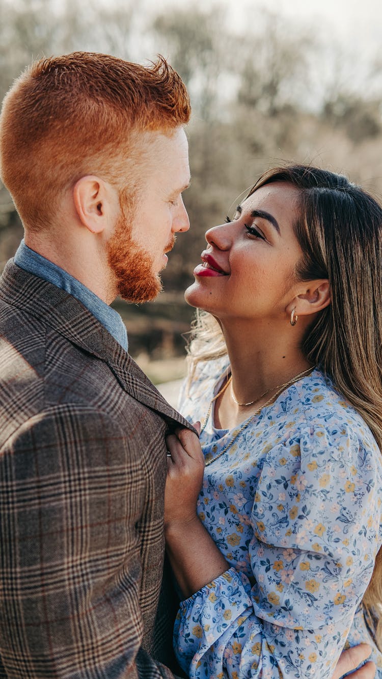 Man And Woman Looking At Each Other