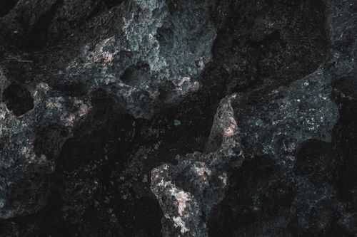 Free Close-up of rugged volcanic rock texture in Hawaii capturing natural geological details. Stock Photo