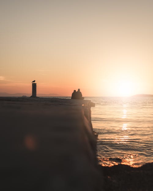 日落, 海湾, 海滩日落 的 免费素材图片