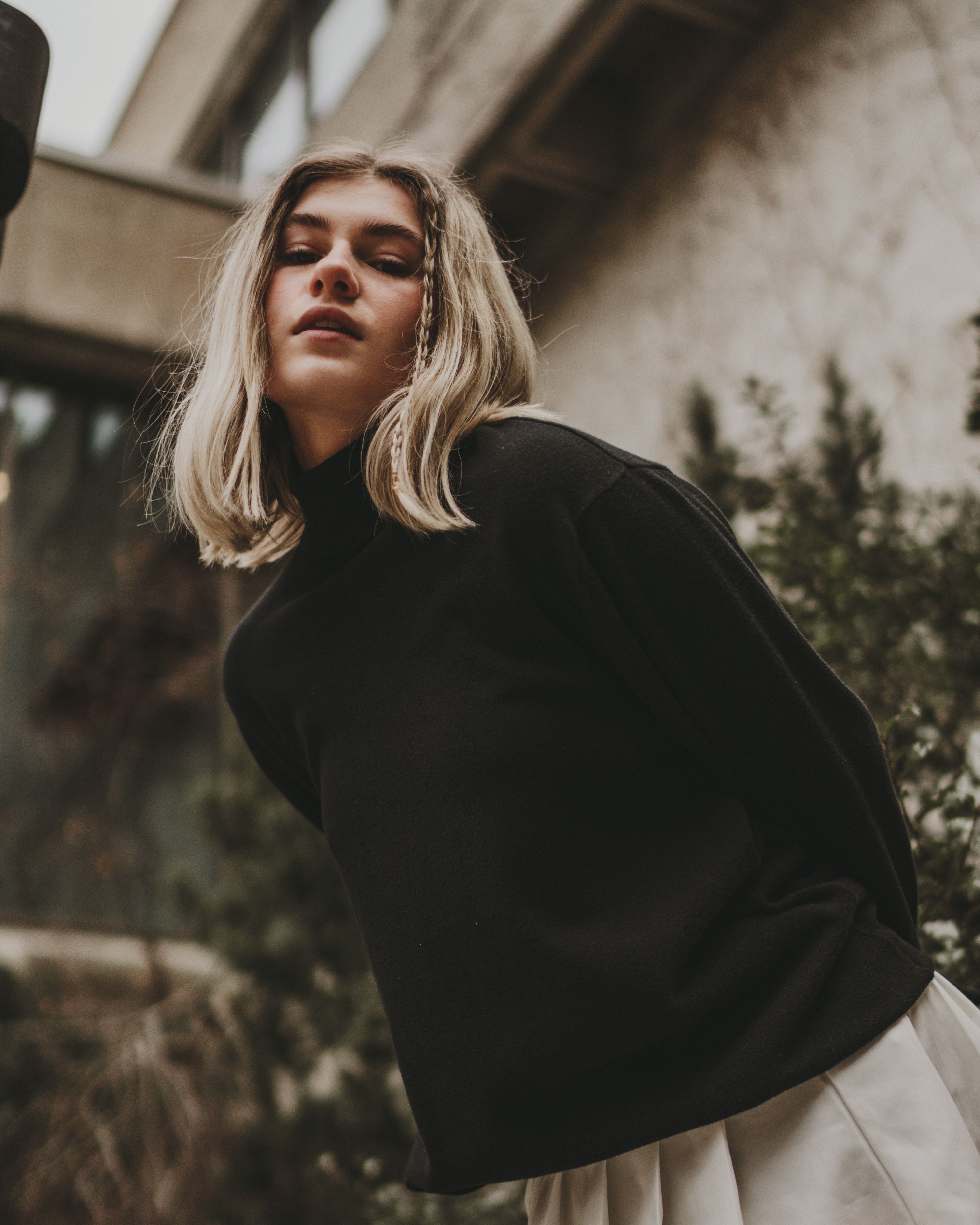 Portrait Of a Blonde Woman In Casual Clothing · Free Stock Photo