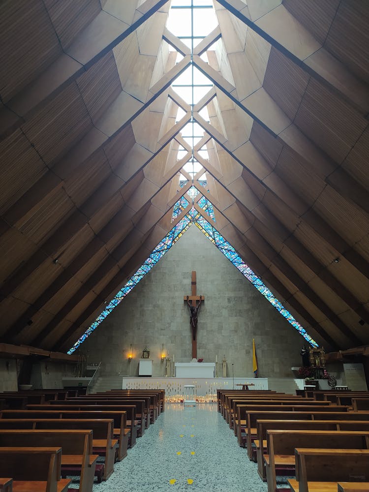 Inside The Church Of Santa Rita De Casia In Chico Lago, Bogota, Colombia