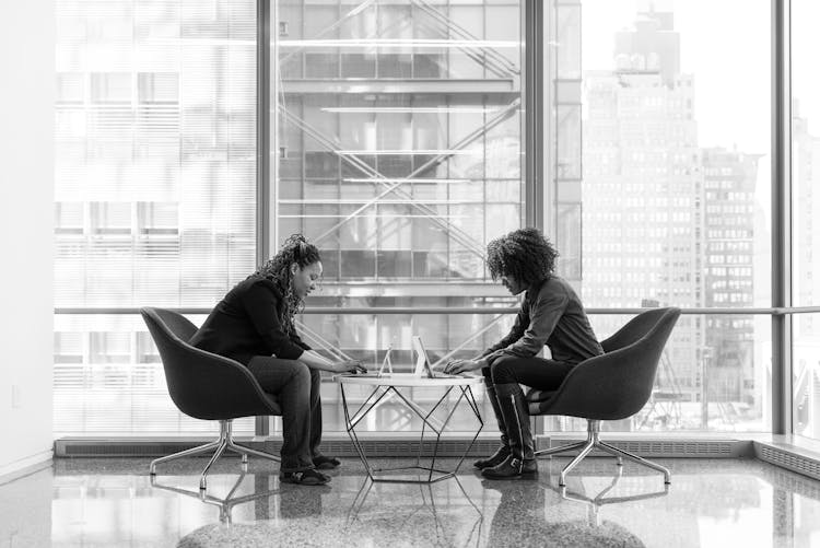 Two Person Seating On Chairs