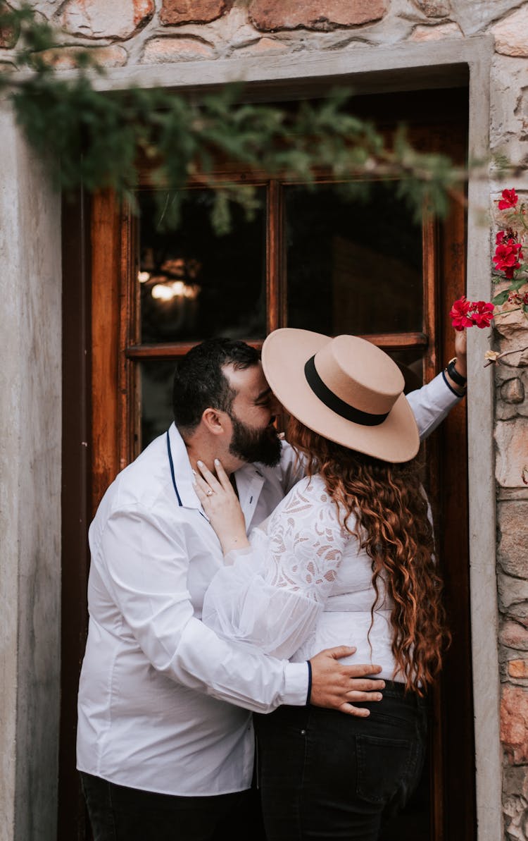 Woman And Man Hugging