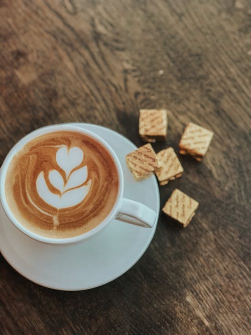 Ingyenes stockfotó cappuccino, csésze, csésze kávé témában