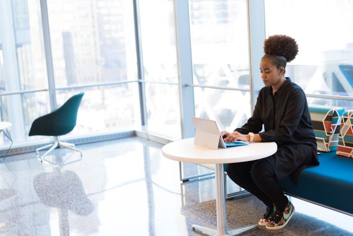 Laptop and workspace for digital work