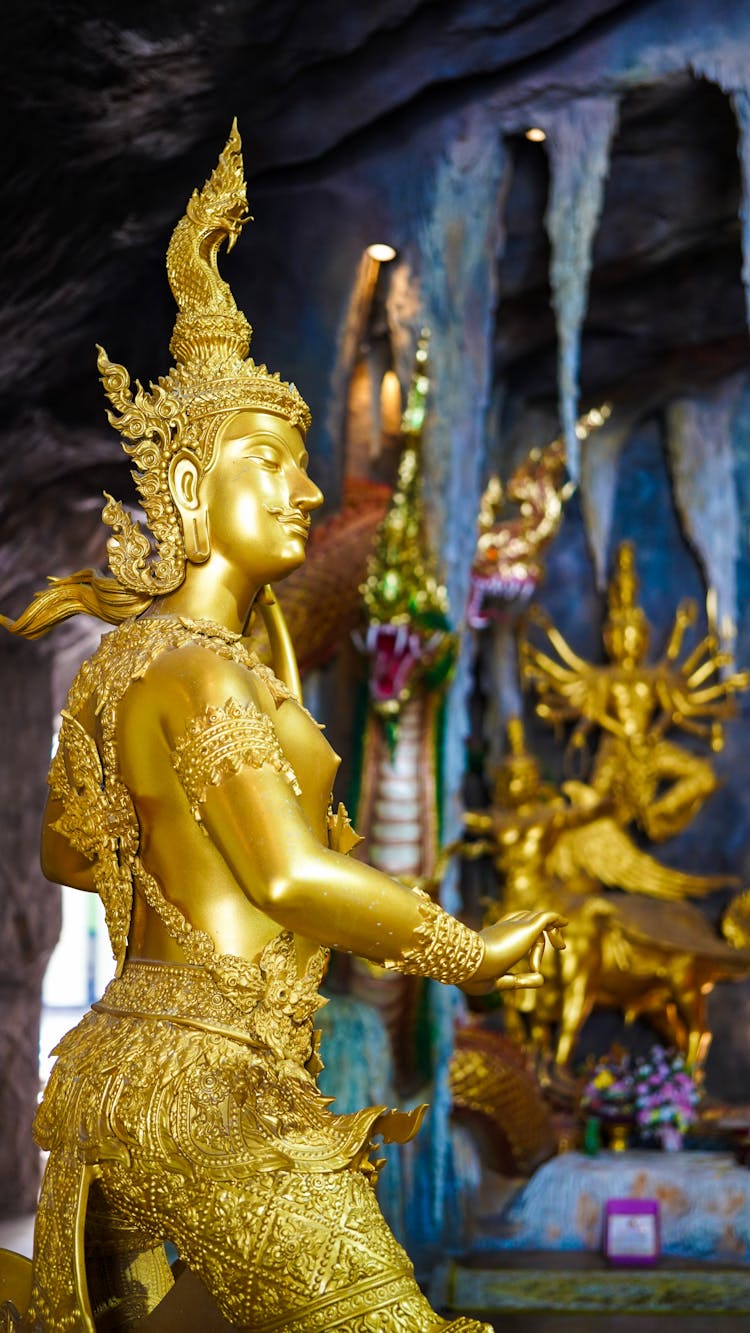 Golden Religious Statue