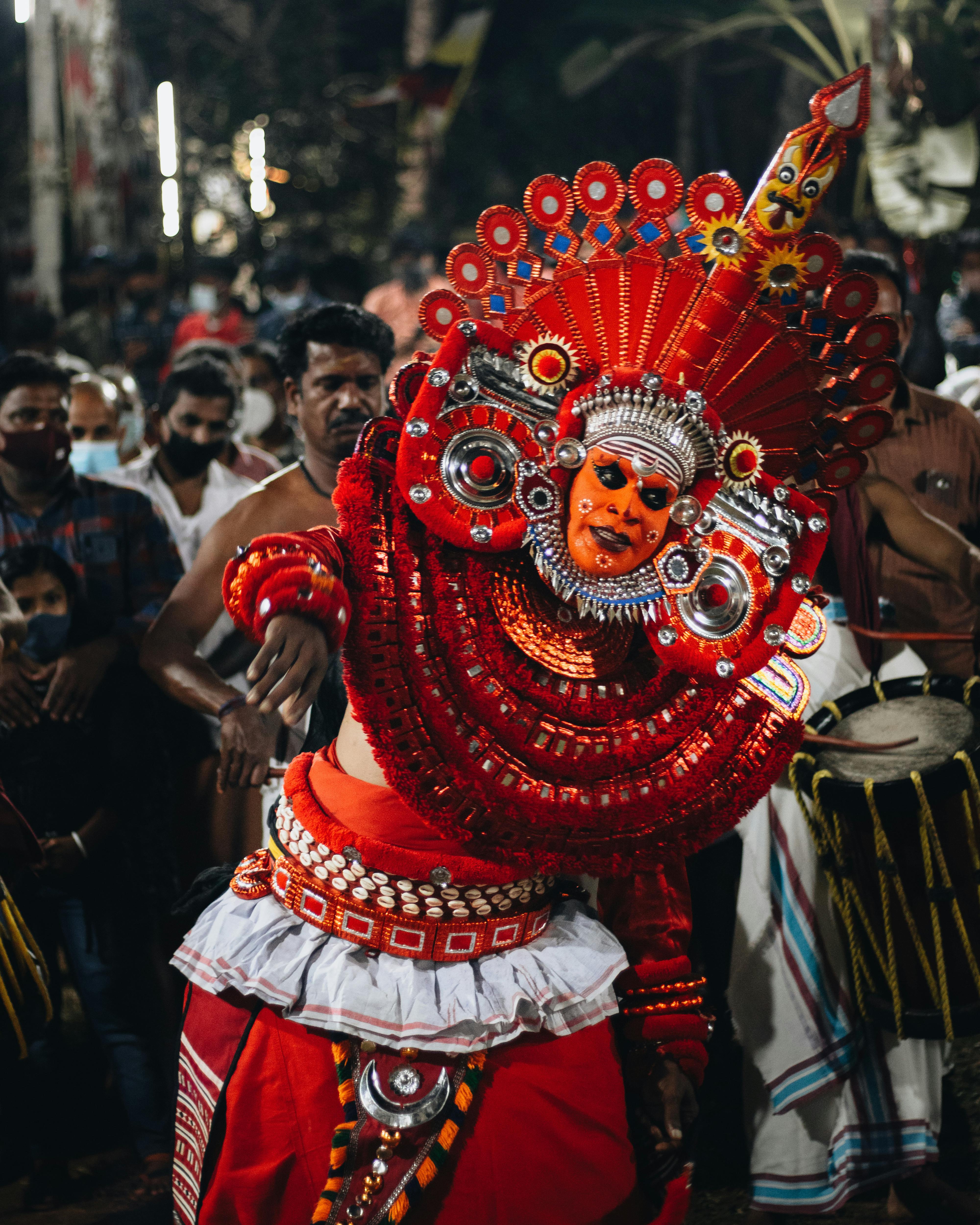 HD wallpaper theyyam red kerala temple culture india hindu hinduism   Wallpaper Flare