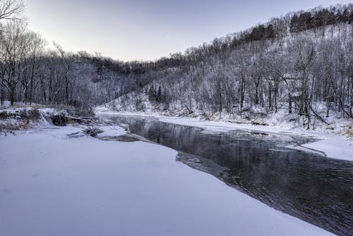 River in Winter Scenery