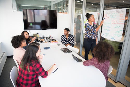 Women Colleagues gathered inside Conference Room 