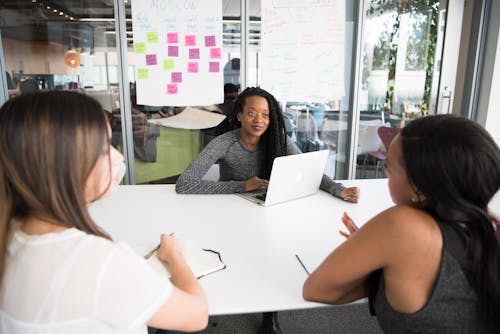 Three Woman Having a Meeting