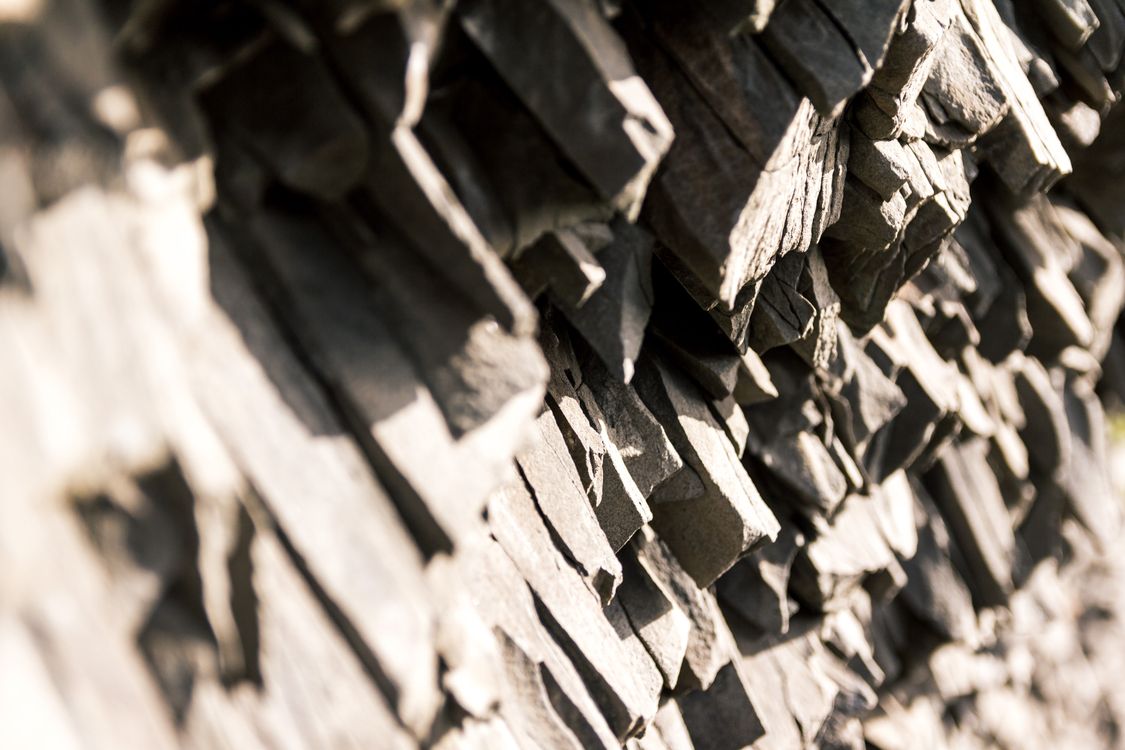 Basalt Rocks Geometric Close Up of Basalt Formation · Free Stock Photo