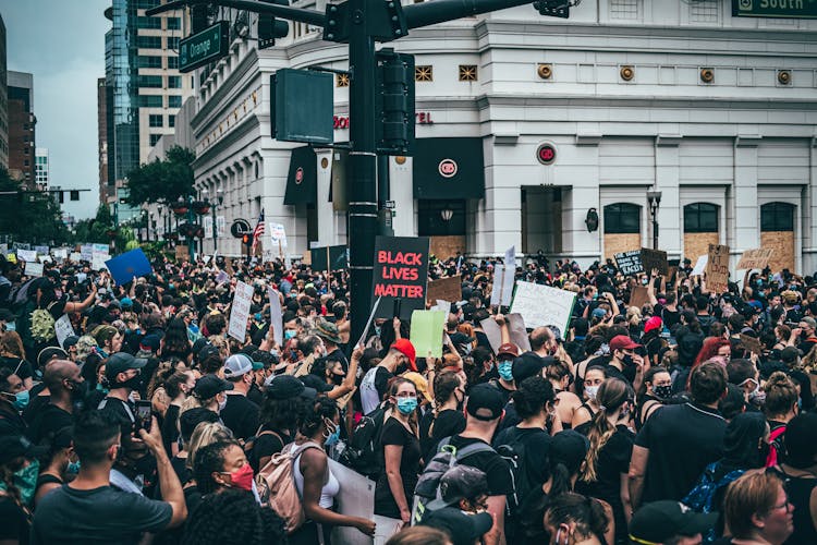 Protesters Rallying On The Street