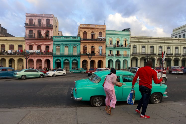 Colorful Buildings On Cuba