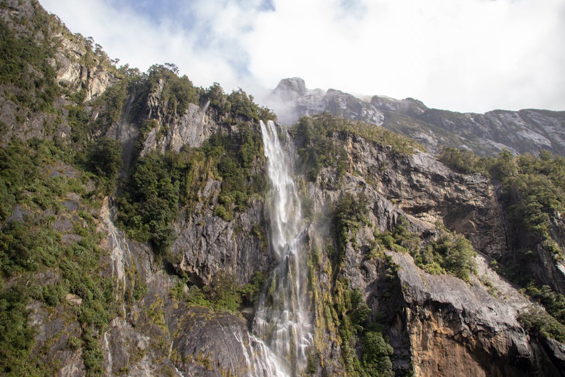 Kostenlos Wasserfall Umgeben Von Bäumen Stock-Foto