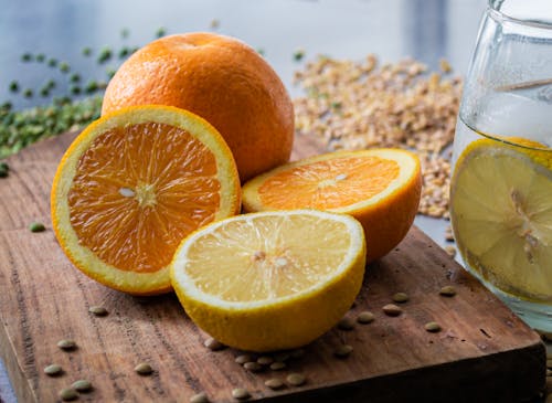 Close-up of Sliced Oranges