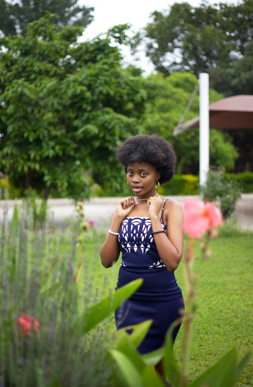 A Woman with Afro Hair 