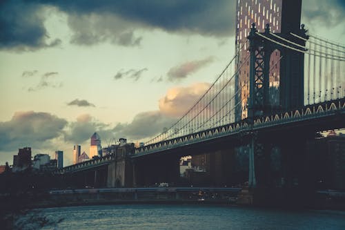 Free 
The Brooklyn Bridge in New York City Stock Photo