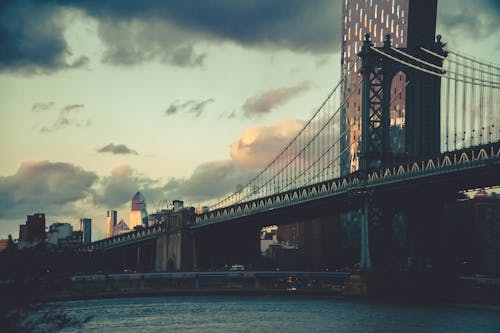 Foto stok gratis Amerika, jembatan brooklyn, jembatan gantung