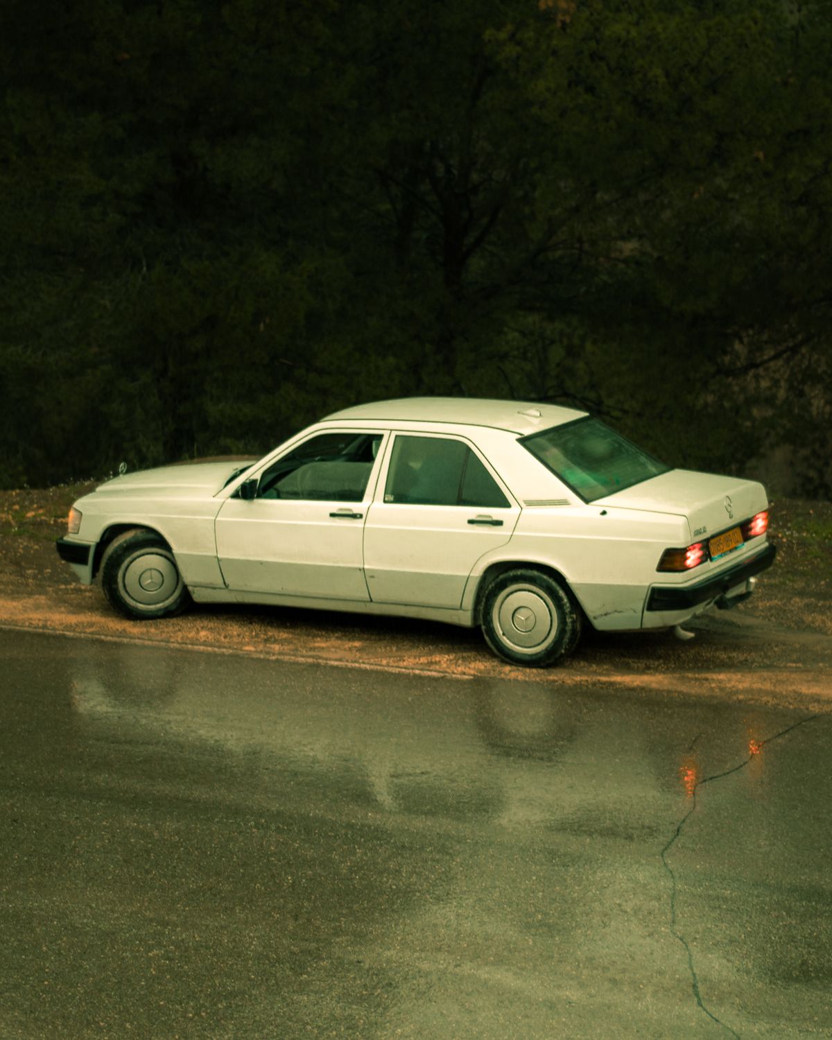 Used car sedan parked