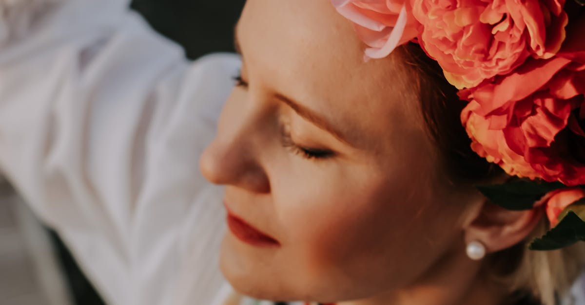 Embroidery flowers on dress