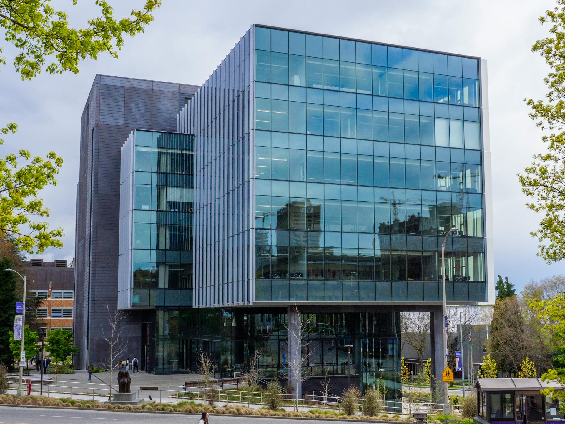 Facade of a Glass Building