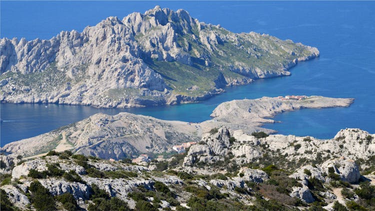 Aerial View Of Cap Croisette, Marseille, France