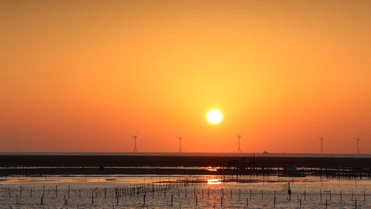 Free Scenic View of Sunset Stock Photo