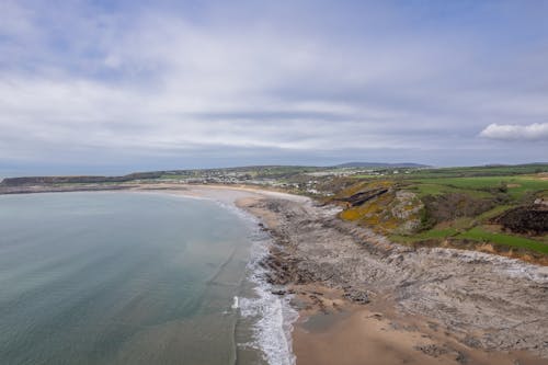 Aerial Shot of a Beach Shoreline