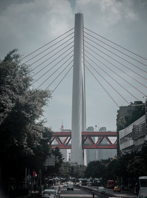 The Yangpu Bridge in Shanghai 