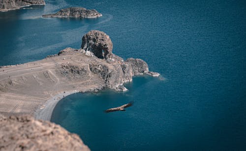 Gratis lagerfoto af bjerg, droneoptagelse, flyvende fugl