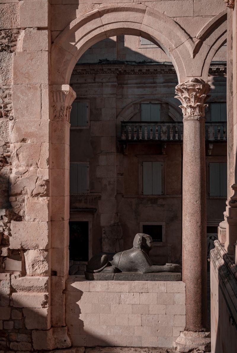 Peristilo del Palacio de Diocleciano en Split