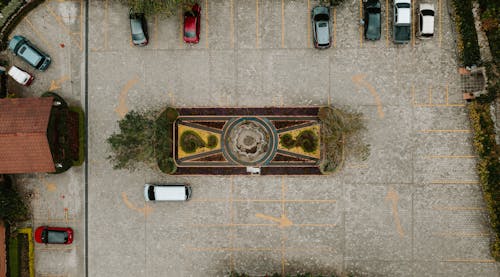 Top View of a Parking Square