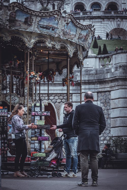 Gratis stockfoto met carrousel, city street, festival