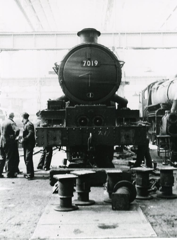 Old Locomotive Train On Railway Station