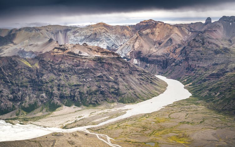 Scenic View Of The Mountains And The Nature