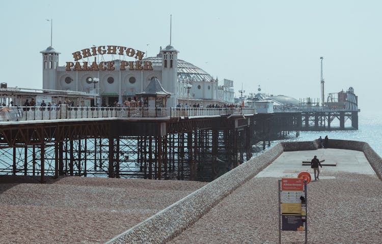 Buildings On Pier In Brighton, UK