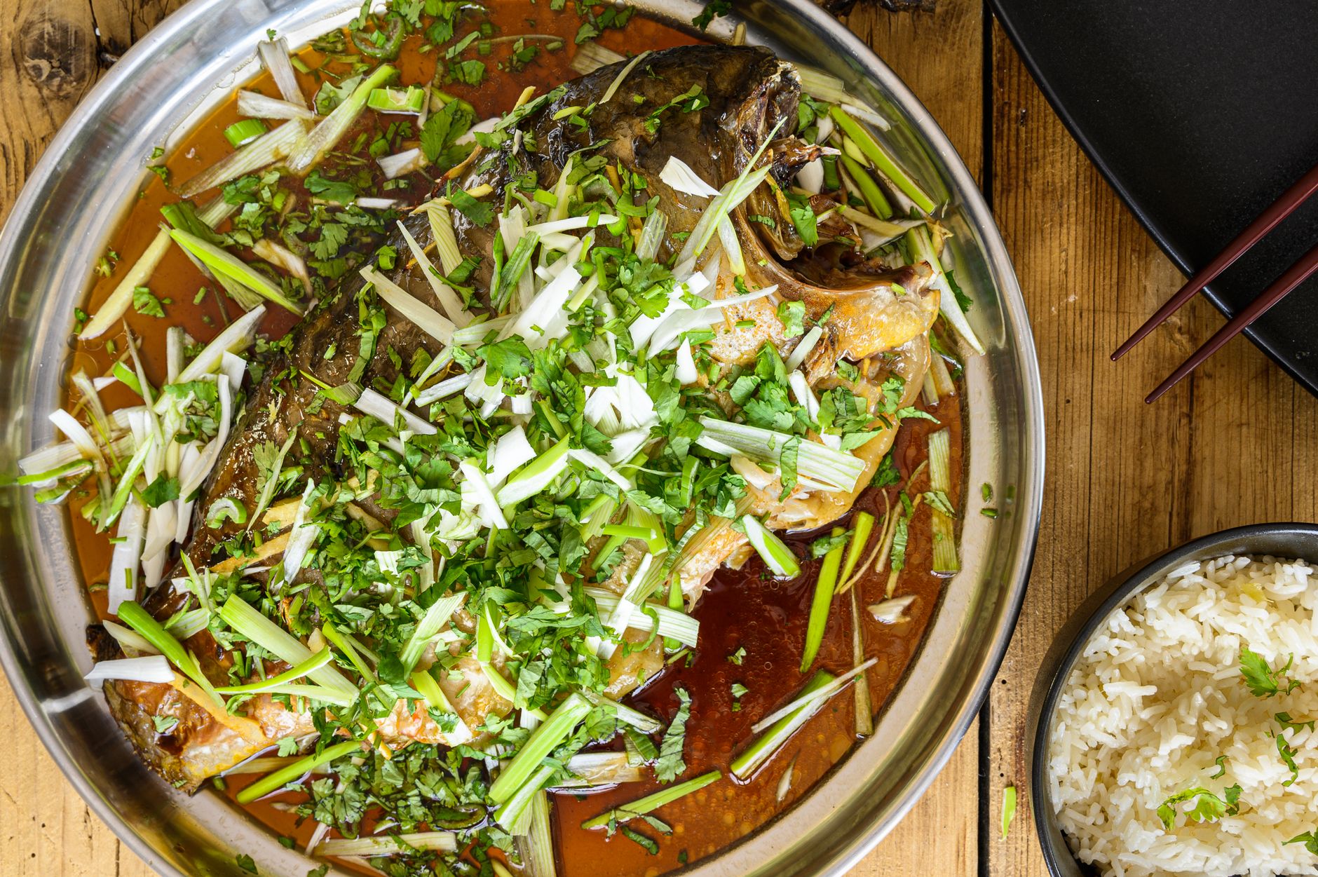 Thiéboudienne traditionnel sénégalais au poisson et légumes