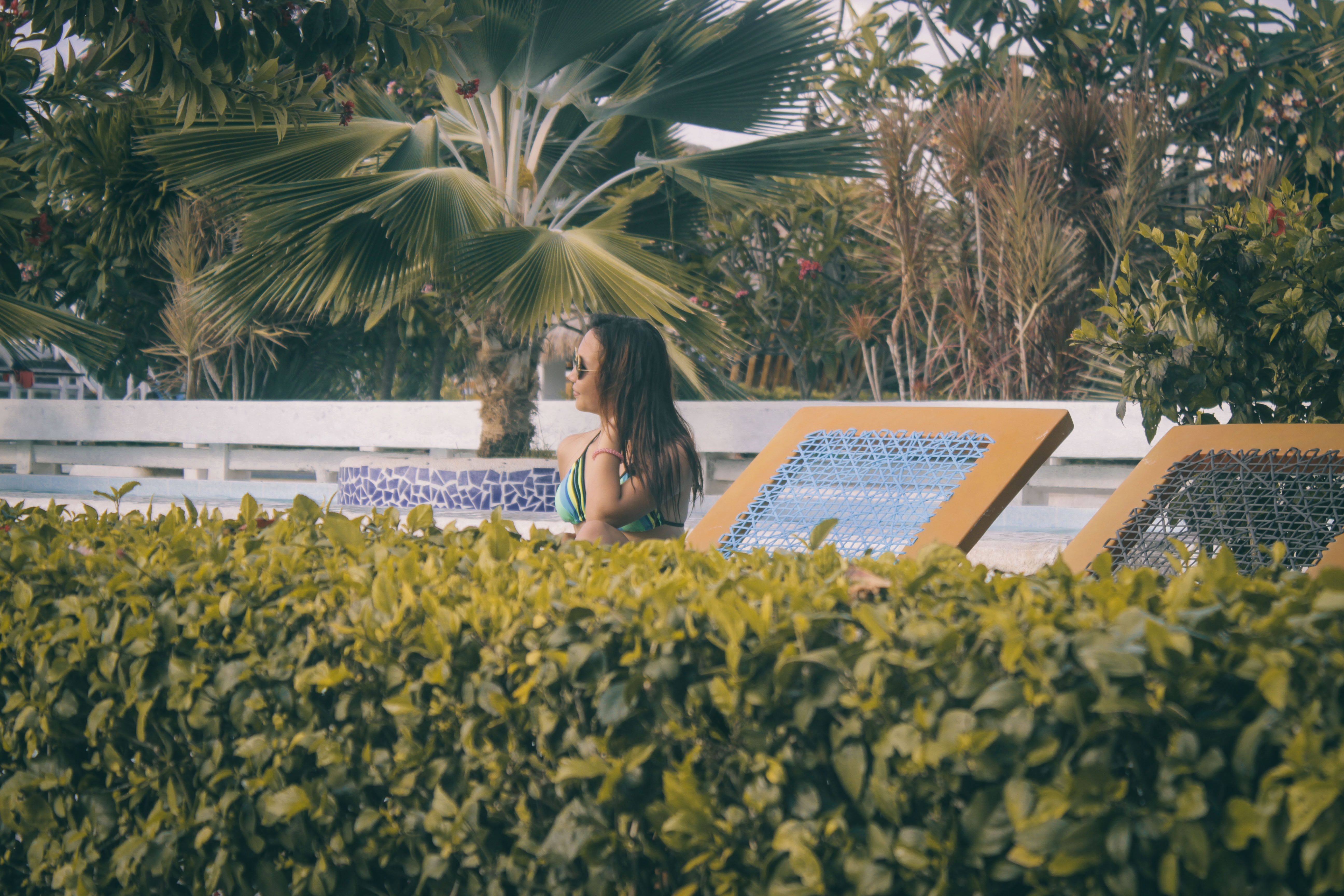 Poolside at a Golf Course Road hotel