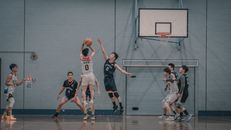 Group of Boys Playing Basketball