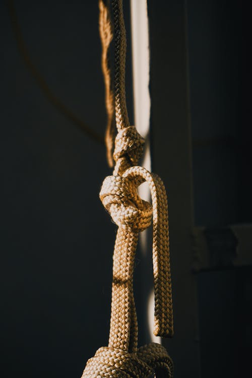 Brown Rope in Close Up Shot