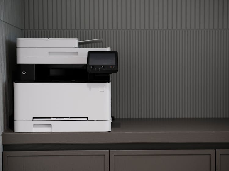 White And Black Photocopier Machine