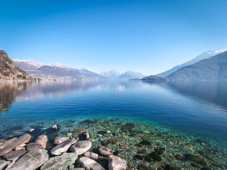 Blue Lake Surrounded by Mountains