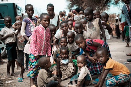 Children Looking at the Camera