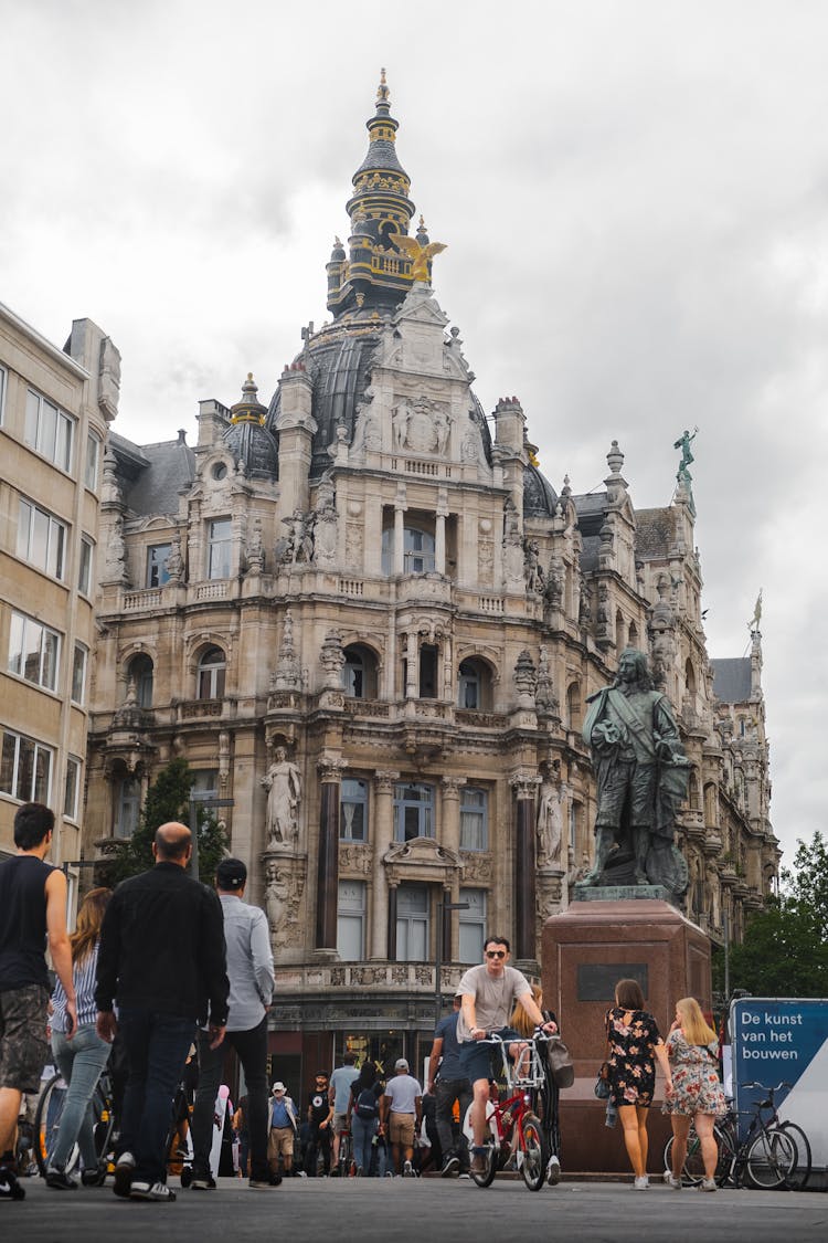 View Of Meir Street In Antwerp, Belgium