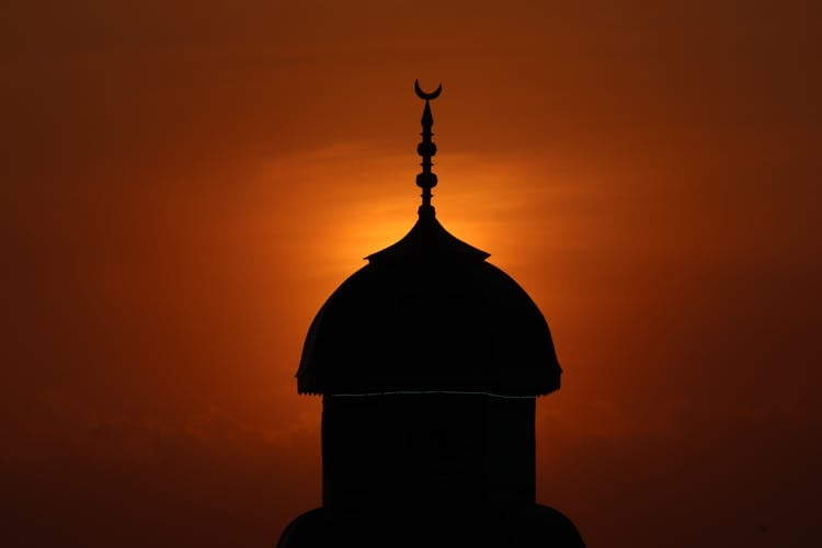 Mosque Dome At Sunset