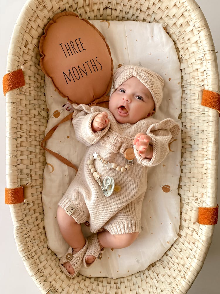 A Baby In A Basket